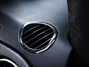 FIAT 500 Center Console Air Vent Cover - Carbon Fiber - European Model